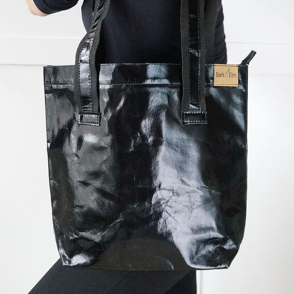Aspen Tote Bag - Metallic Black