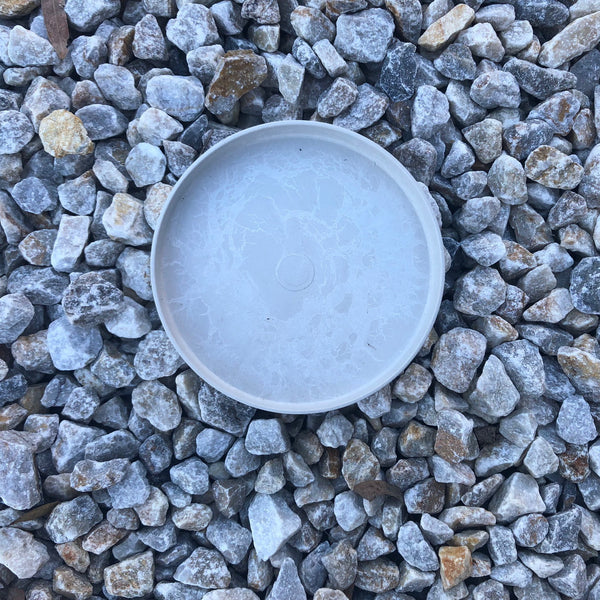 Eco Plant Bag + Saucer - Metallic Silver